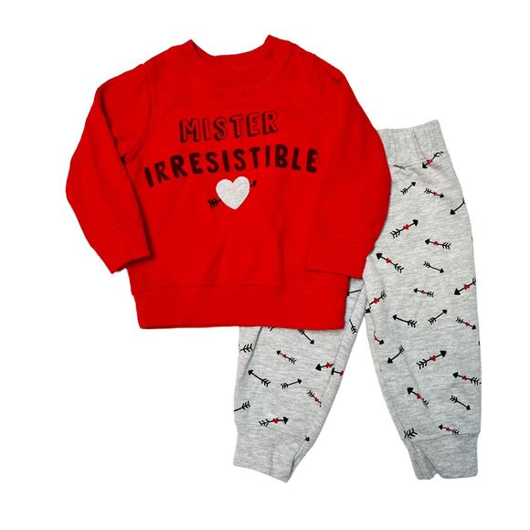 Carter's Valentine's Day Outfit Size 9m - Picture 1 of 5